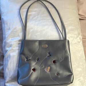 Steve Madden 2000s satin embroidery handbag